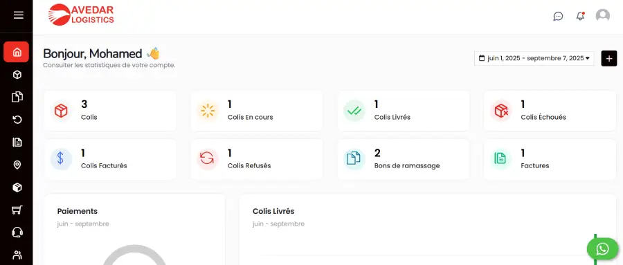 Livraison systeme tracking